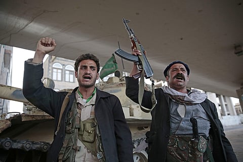 File photo of Houthi militants in Yemen. ( Photo | AP)