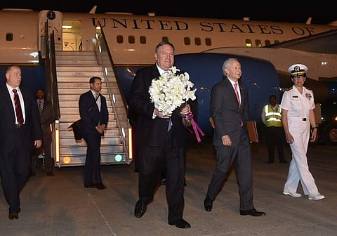 US Secretary of State Mike Pompeo arrives in India, to hold talks with Jaishankar on Wednesday