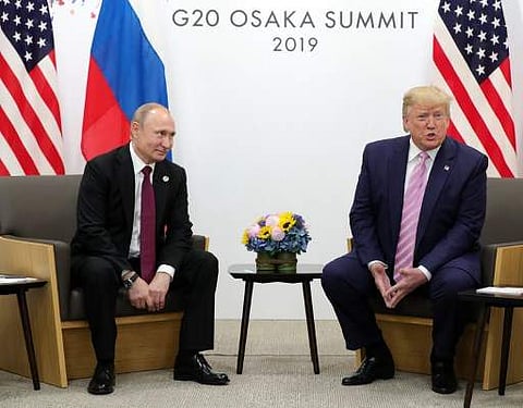 Donald Trump and Putin. (Photo | AFP)