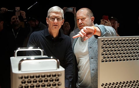 Apple CEO Tim Cook, left, and chief design officer Jonathan Ive. (File Photo | AP)