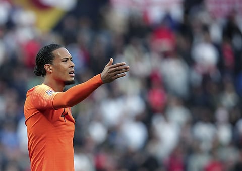 Van Dijk faces the ultimate test in Porto on Sunday against five-time Ballon d'Or winner Cristiano Ronaldo. | AP