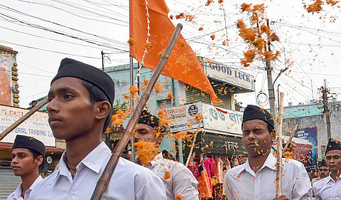 Image of RSS functionaries. Used for representative purpose only.