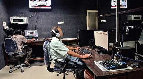 The multimedia studio at the SAT Hospital Vincent Pulickal