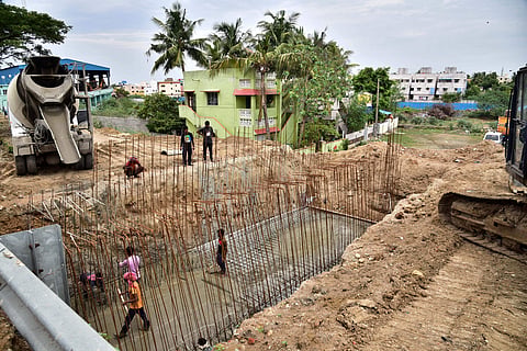 Stormwater drains to be built along the radial road. (Photo | P Jawahar, EPS)