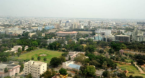Aerial view of Hyderabad city. (File Photo | EPS)