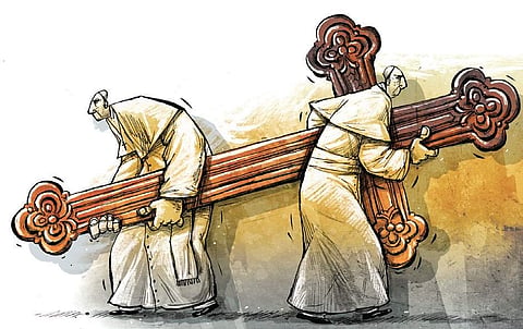 Syro-Malabar Church feud (Express Ilustration)