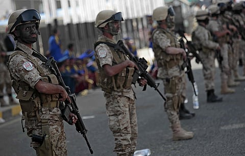 Houthi Shiite fighters stand guard in Sanaa, Yemen. (File Photo | AP)