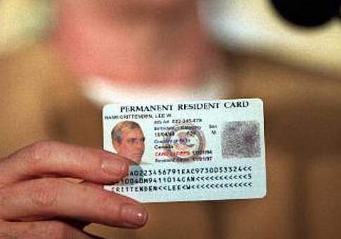 Green card image used for representation. (Photo | AP)