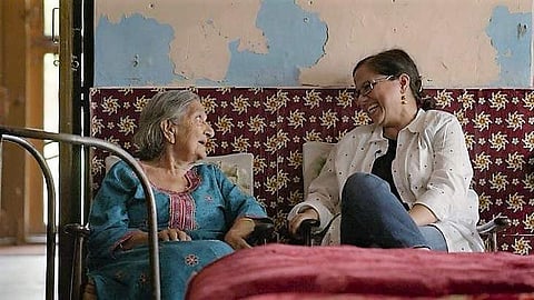 A still from 'Aunty Sudha Aunty Radha'.
