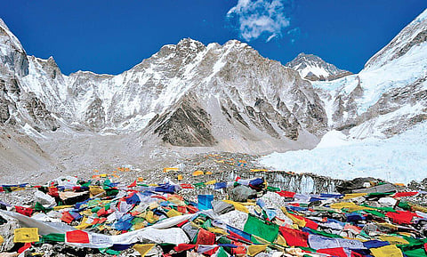 Single use plastic in Mount Everest base camp