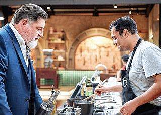 Sandeep Pandit With Matt Preston in Masterchef