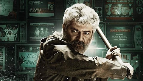 A still from Ajith-starrer 'Nerkonda Paarvai'.