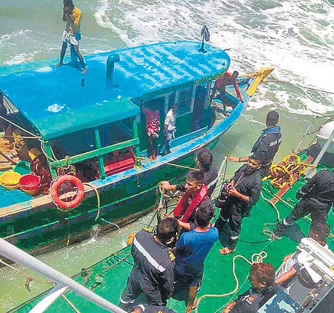 Indian Coast Guard involved in rescue operations | Express