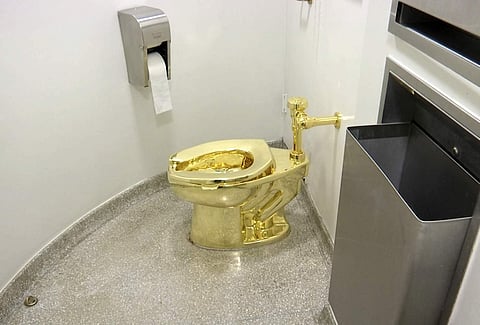 Thieves have stolen the solid gold toilet worth up to 1 million pounds from Blenheim Palace, the birthplace of Winston Churchill. (Photo | AP)