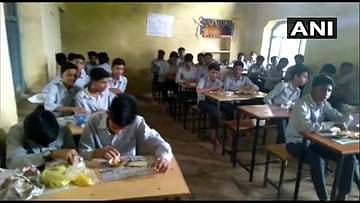 350 students and 50 teachers have been stuck at the school in Chittorgarh for the past 24-hours. (Photo | ANI/Twitter)
