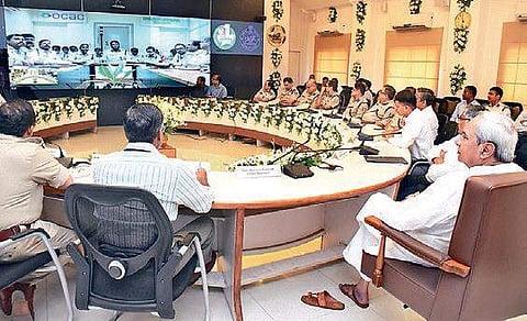 CM at video-conference with police officers | irfana