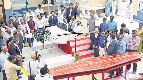 Union Minister Harsh Vardhan during the inauguration of an NAL facility in Bengaluru on Monday | NAGARAJA GADEKAL