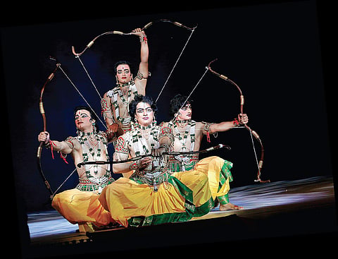 Ramlila of Shriram Bharatiya Kala Kendra at Shilpakala Vedika auditorium (Photo |EPS)