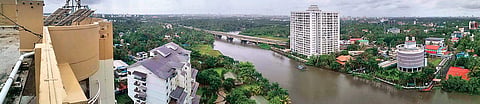 A view of H20 apartment complex from atop Alfa, the two flat complexes which are slated to be demolished | ALBIN MATHEW