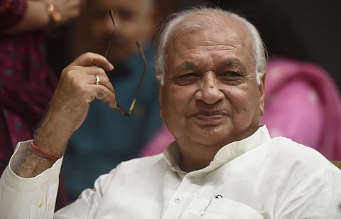 Former Union minister Arif Mohammed Khan during the launch of a book entitled Imam e Hind Ram, in New Delhi on Sunday. (Photo | Parveen Negi, EPS)