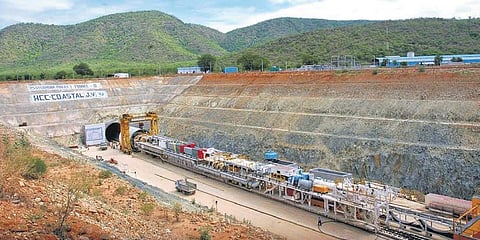 The government recently cancelled the contract with Rithwik Projects Pvt Ltd as the company had failed to complete even 25 per cent of the allocated work of the tunnel.