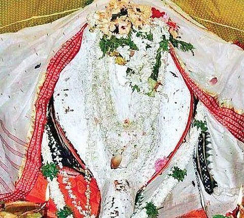 The Dhabalamukhi Besha of Goddess Samaleswari | ( Photo | EPS )