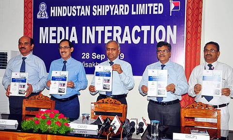 HSL to collaborate with Adani Defence System and Technologies Ltd. (Photo | G Satyanarayana, EPS)