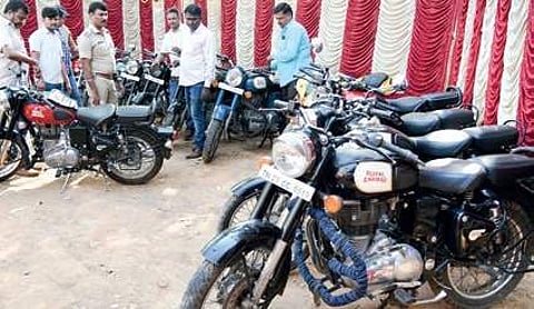 The Royal Enfield showroom manager submitted that only the correct particulars were given to the RTO, that did not implement the same. | ( File Photo NAGARAJA GADEKAL )