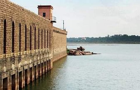Heavy rains have made rivers in Hyderabad's neighbouring districts swelled up (Photo|EPS)