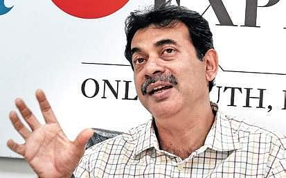 Principal Secretary of IT and Industries Jayesh Ranjan during an Express chat with TNIE editorial team in Hyderabad on Tuesday | R V K Rao