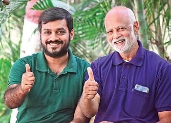 Abhinav Singh (left); Dr Satyendra K Srivastava Pandarinath B
