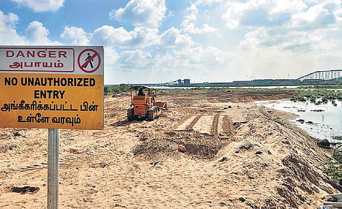 Kamarajar Port dumping dredged material in the CRZ area | P Jawahar