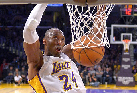 Bryant, a five-time NBA champion and a two-time Olympic gold medalist, died in a helicopter crash in California on Sunday, Jan. 26, 2020. (Photo | AP)