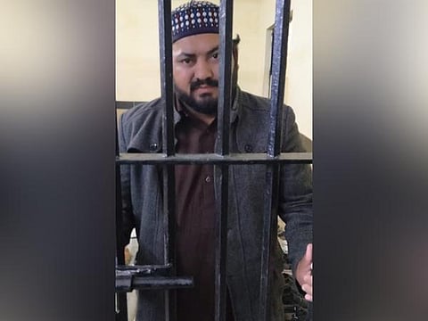 Imran Chishti had led a violent mob of local residents on Friday that vandalised the Nankana Gurdwara Sahib (Photo| ANI)