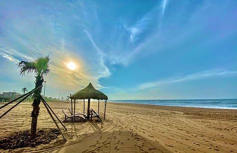 The Golden beach in Odisha's Puri. (Photo| EPS)