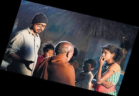 Manoj Kana at the shoot of his movie Kenjira