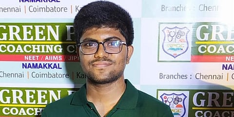 19-year-old R Srijan from Vellakovil in Tirupur spent a whole year preparing for NEET.