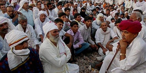 The Gujjar Mahapanchayat issued a 14-day ultimatum to the Gehlot government to fulfill their demands. (Photo | PTI)