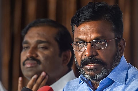 VCK Leader Thol Thirumavalavan (File| PTI)