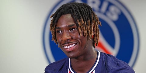 Italian striker Moise Kean (Photo | PSG Twitter)