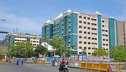 Of the 1600 beds allotted for COVID-19 patients, about 1200 are full in the Rajiv Gandhi Government General Hospital (File photo | Shiba Prasad Sahu, EPS)