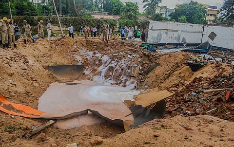 The tank contained at least 4.5 tonne LPG when it went off. (Photo | EPS)