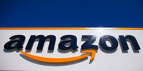 The Amazon logo is seen in Douai, Northern France. (Photo | AP)