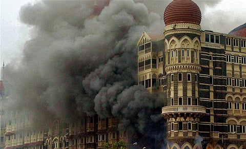 File Image of the 26/11 Mumbai terror attacks. (File photo | PTI)