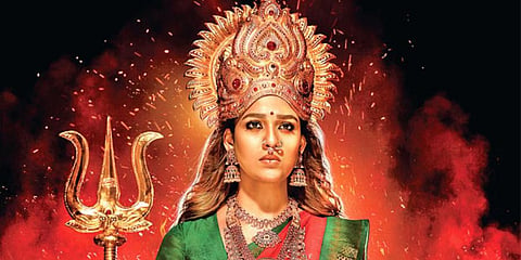 Nayanthara in Mookuthi Amman.
