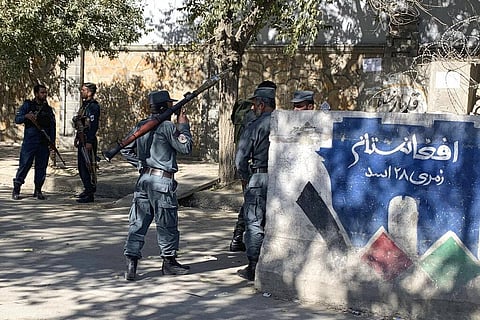 Afghan police arrive at the site of an attack at Kabul University in Kabul. (Photo | AP)