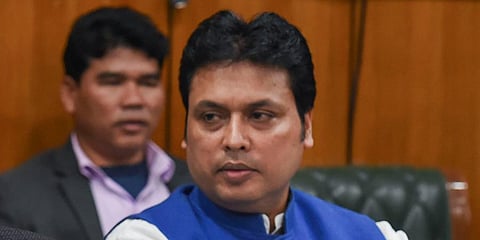 Tripura CM Biplab Kumar Deb (Photo | PTI)