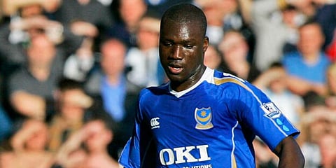n this file photo dated Saturday, April 12, 2008, Portsmouth's Papa Bouba Diop, in action against Newcastle during their English premier League match. (Photo | AP)