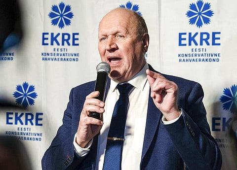 Chairman of the Estonian Conservative People's Party (EKRE) Mart Helme (Photo | AP)