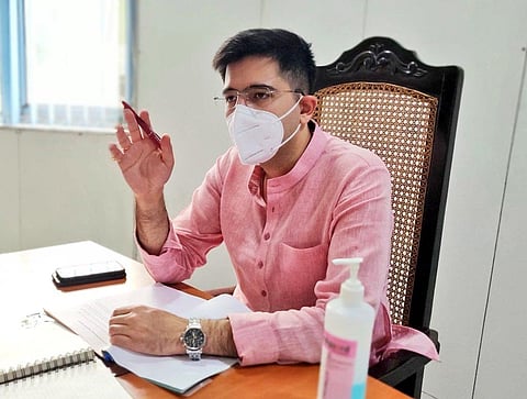 AAP national spokesperson Raghav Chaddha (Photo | Office of Raghav Chaddha, Twitter)